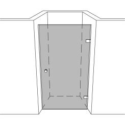 Dusche Nische unikat 200 classic dreh UN200CL 