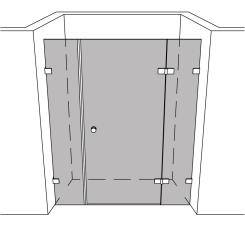 Dusche Nische unikat 216 classic dreh UN216CL 