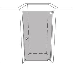 Dusche Nische unikat 200 heiswing UN200HSW 