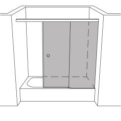 Dusche Badewannenaufsatz unikat 140 UN140SOFT 