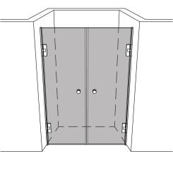 Dusche Nische unikat 205 DS15 UN205DS15 