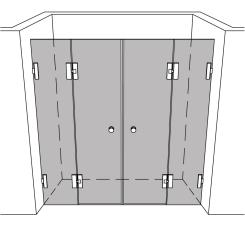 Dusche Nische unikat 230 DS15 UN230DS15 