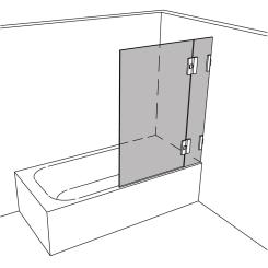 Dusche Badewannenaufsatz unikat 660 DS15 UN660DS15 