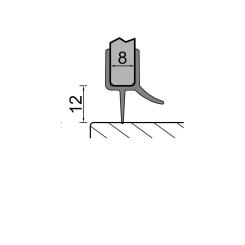 Dichtprofil Wasserablaufprofil 8/10mm 1000mm 