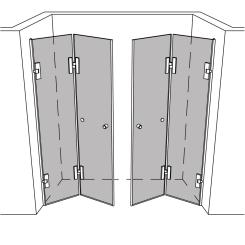 Dusche Nische unikat 294 DS15 UN294DS15 