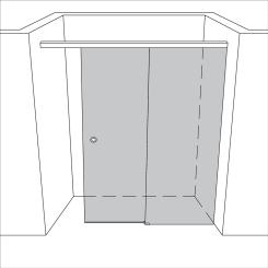 Dusche Nische unikat 101 UN101SOFT 