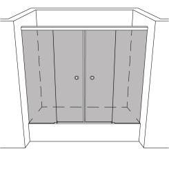 Dusche Badewannenaufsatz unikat 150 UN150SOFT EasyClean+ 