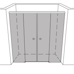 Dusche Nische unikat 151 UN151SOFT EasyClean+ 