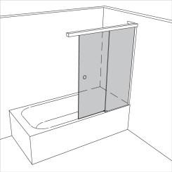 Dusche Badewannenaufsatz unikat 141 UN141SOFT EasyClean+ 