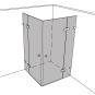 Artikelbild 1 des Artikels “Dusche Eckeinbau Viereck unikat 320 classic dreh UN320CL “