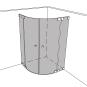 Artikelbild 1 des Artikels “Dusche Eckeinbau Viertelkreis unikat 500 heiswing UN500HSW “