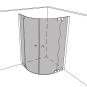 Artikelbild 1 des Artikels “Dusche Eckeinbau Viertelkreis unilight 500 swing UL500SWING “