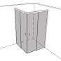 Artikelbild 2 des Artikels “Dusche Eckeinbau Viereck unikat 120 UN120SOFT “