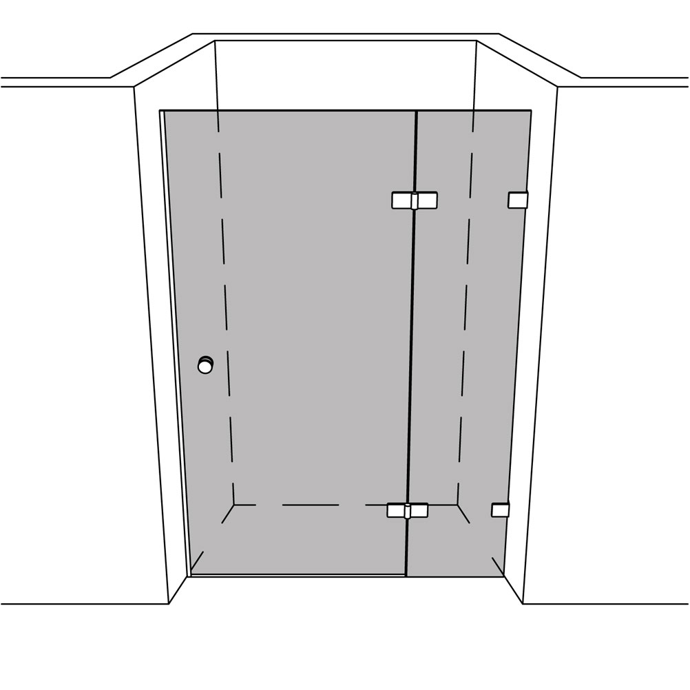 Artikelbild 1 des Artikels “Dusche Nische unikat 215 classic dreh UN215CL “