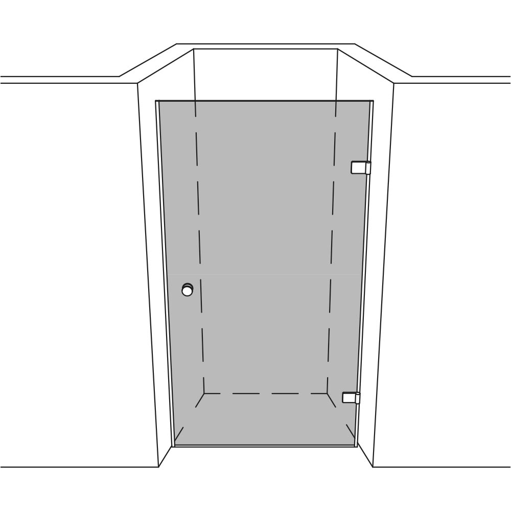 Artikelbild 1 des Artikels “Dusche Nische unikat 200 classic dreh UN200CL “