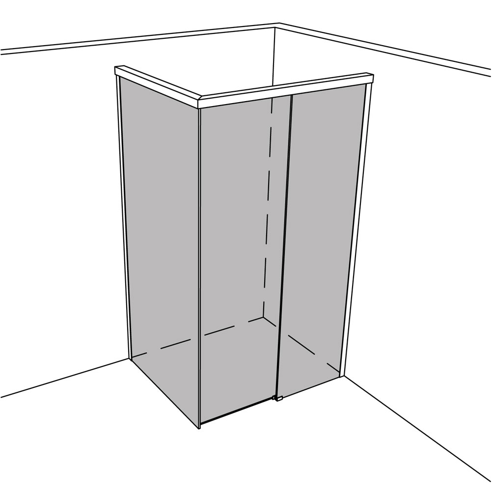 Artikelbild 1 des Artikels “Dusche Eckeinbau Viereck unikat 110 move UN110MO “