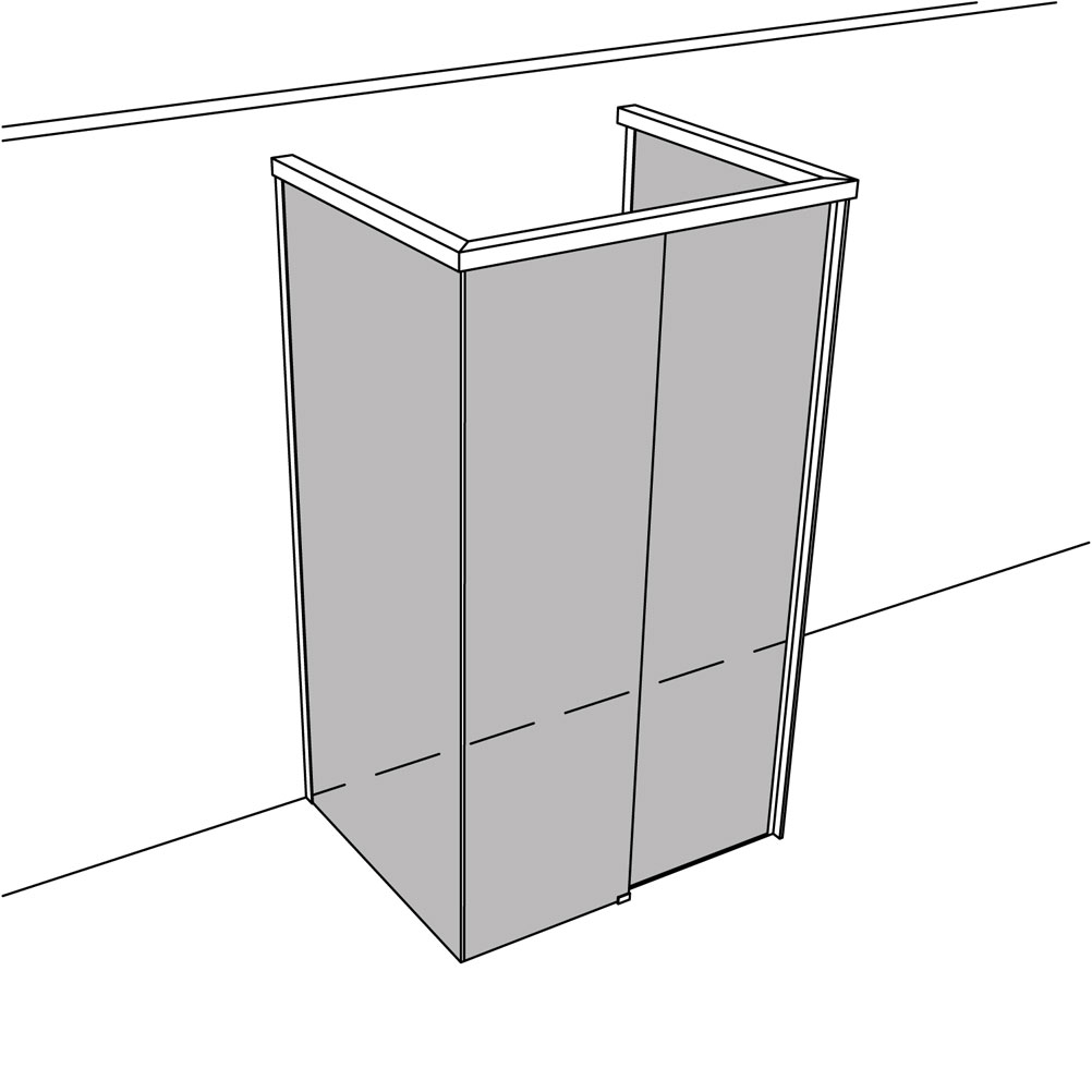 Artikelbild 1 des Artikels “Dusche Viereck Wandanbau unikat 131 move UN131MO “
