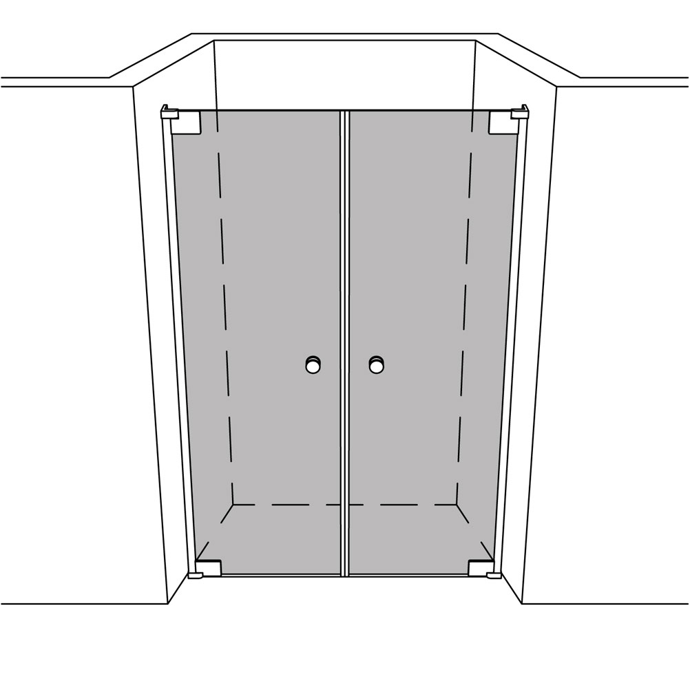 Artikelbild 1 des Artikels “Dusche Nische unikat 205 heiswing UN205HSW “