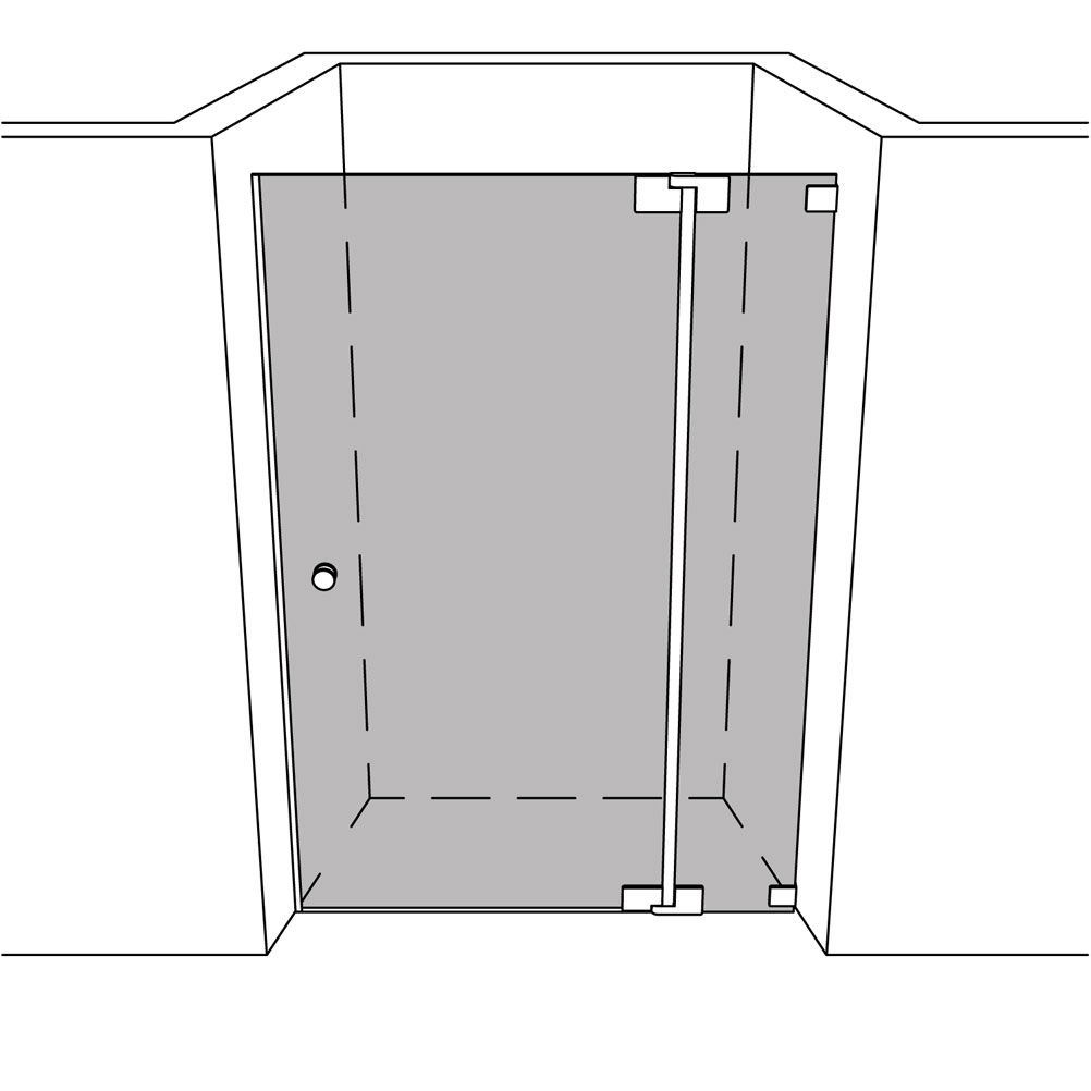 Artikelbild 1 des Artikels “Dusche Nische unikat 215 heiswing UN215HSW “