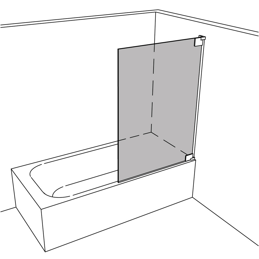 Artikelbild 1 des Artikels “Dusche Badewannenaufsatz unikat 600 heiswing UN600HSW “