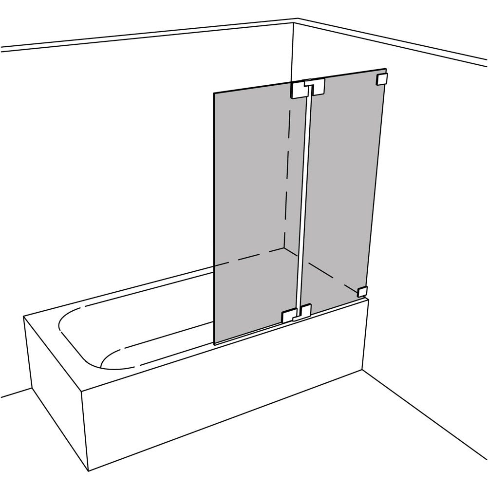Artikelbild 1 des Artikels “Dusche Badewannenaufsatz unikat 660 heiswing UN660HSW “