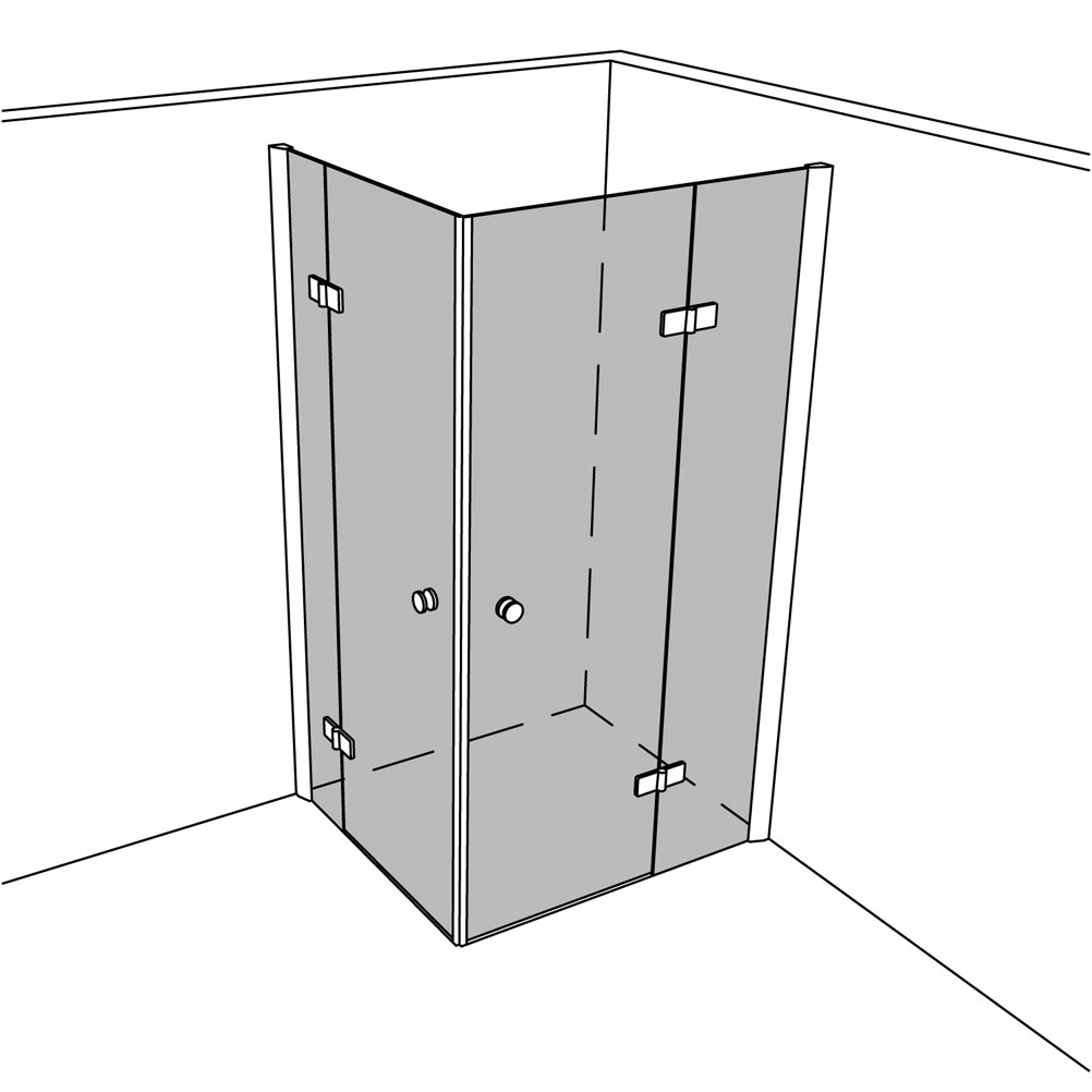 Artikelbild 1 des Artikels “Dusche Eckeinbau Viereck unilight 320 lift UL320LIFT “