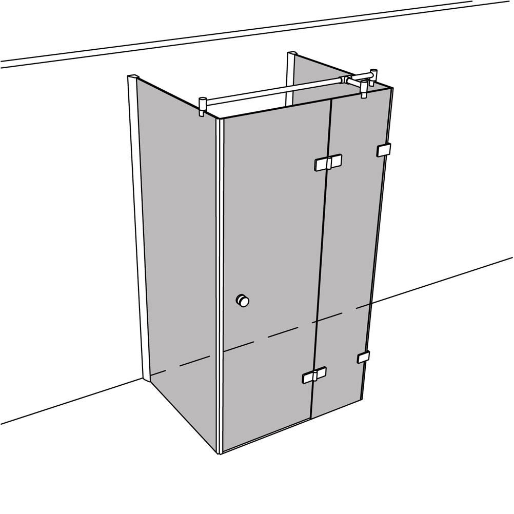 Artikelbild 1 des Artikels “Dusche Viereck Wandanbau unilight 263 lift UL263LIFT “