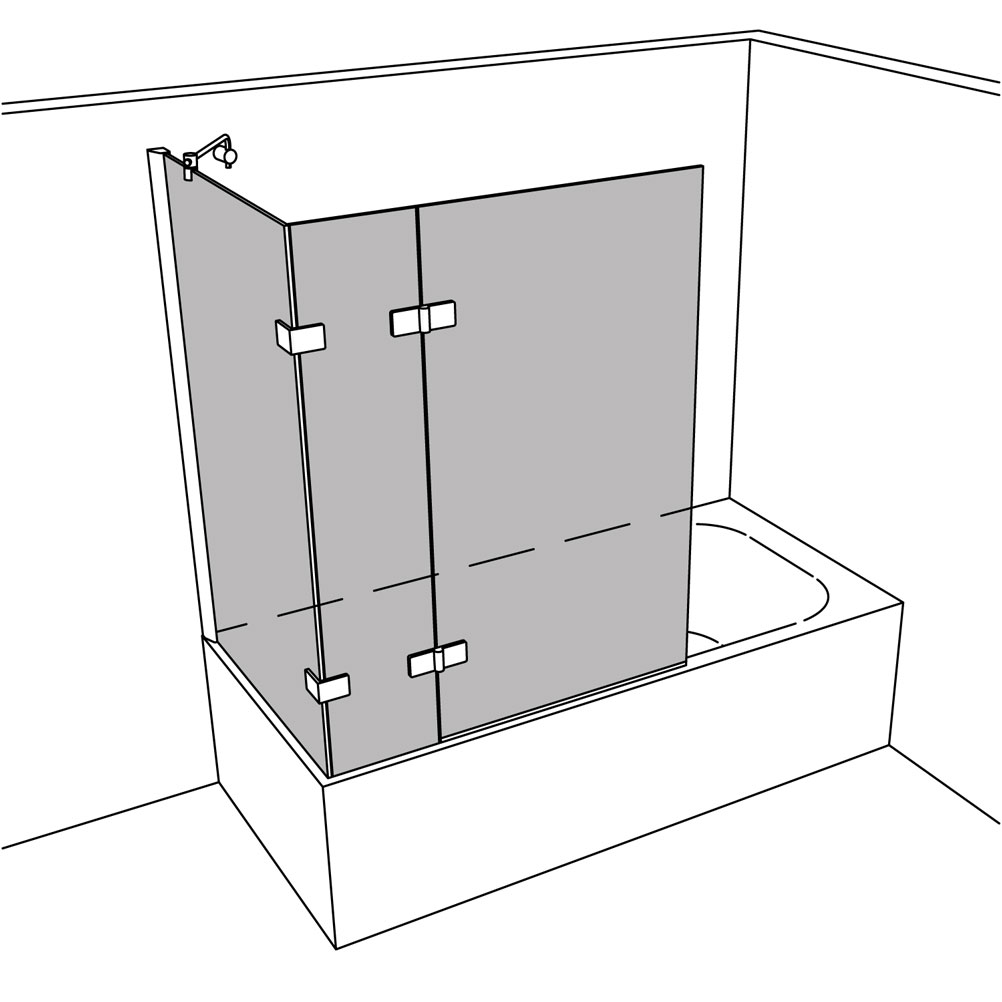 Artikelbild 1 des Artikels “Dusche Badewannenaufsatz unilight 670 lift UL670LIFT “