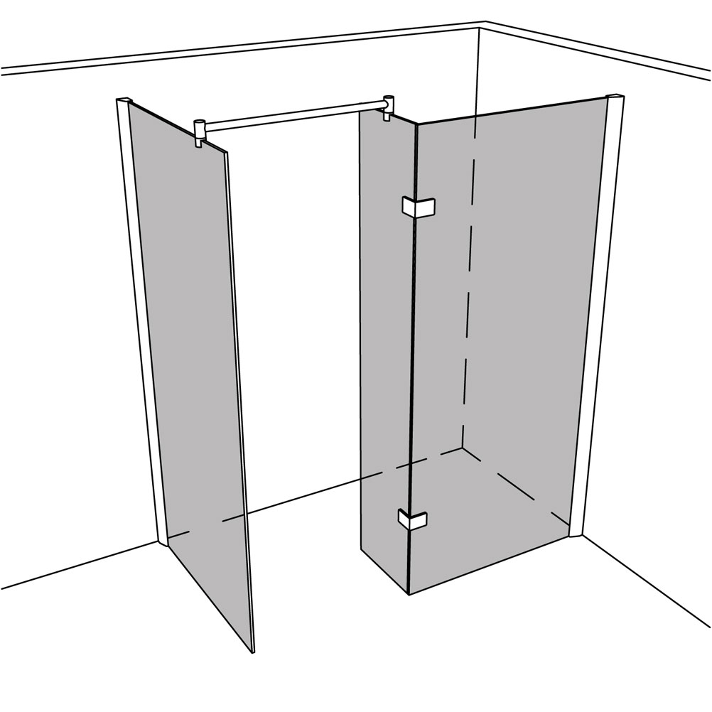 Artikelbild 1 des Artikels “Dusche Walk In unilight 994 UL994 “