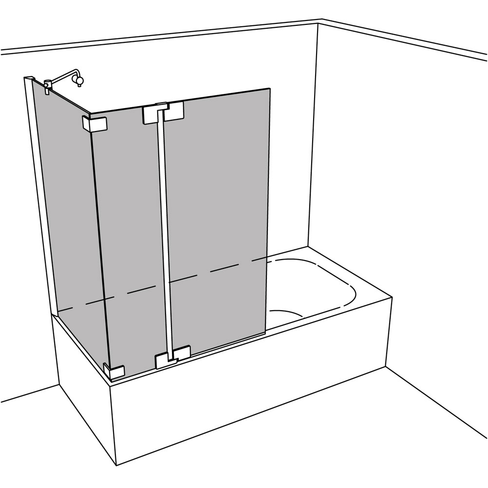 Artikelbild 1 des Artikels “Dusche Badewannenaufsatz unilight 670 swing UL670SWING “