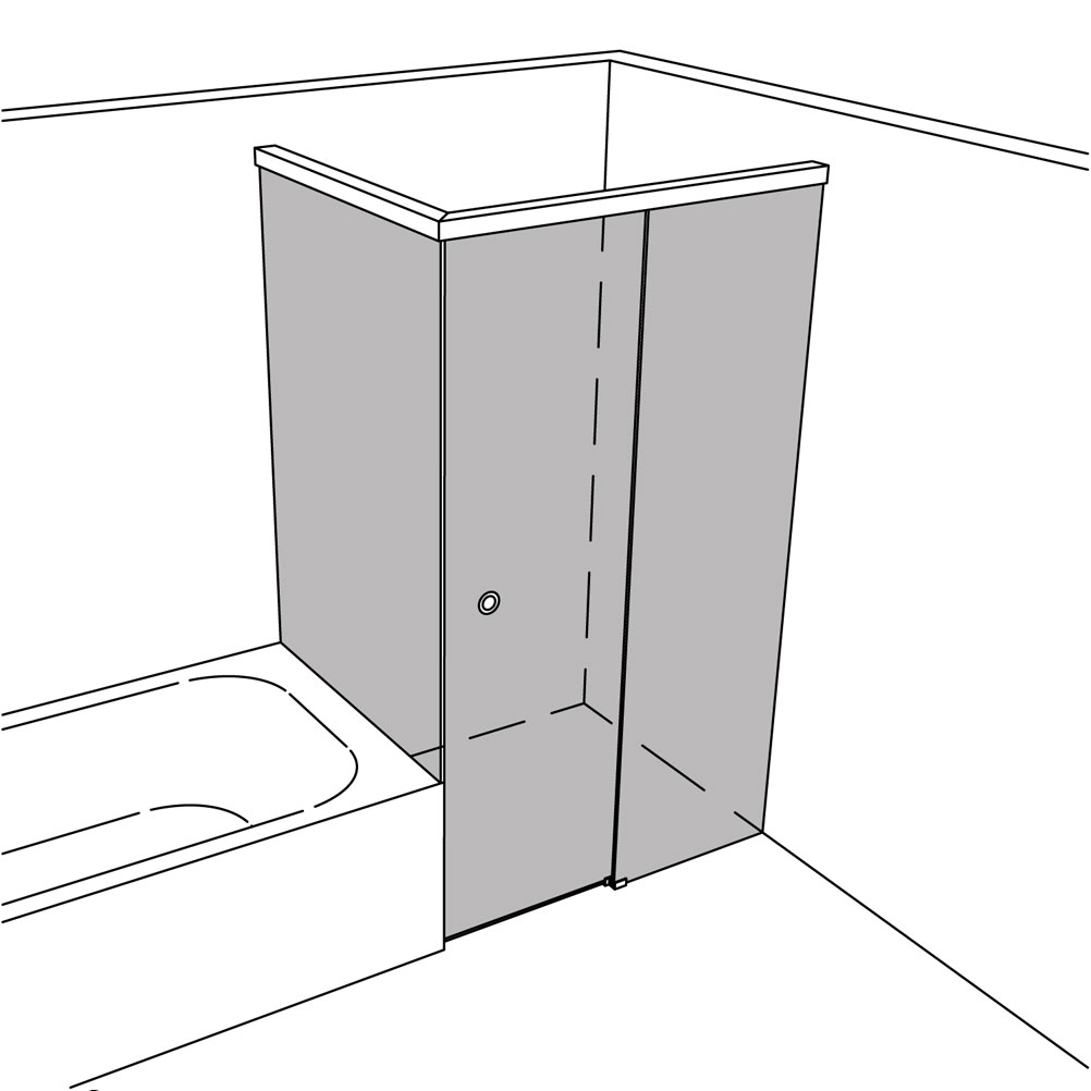 Artikelbild 1 des Artikels “Dusche Eckeinbau BW-Anschluss unikat 115 UN115SOFT “