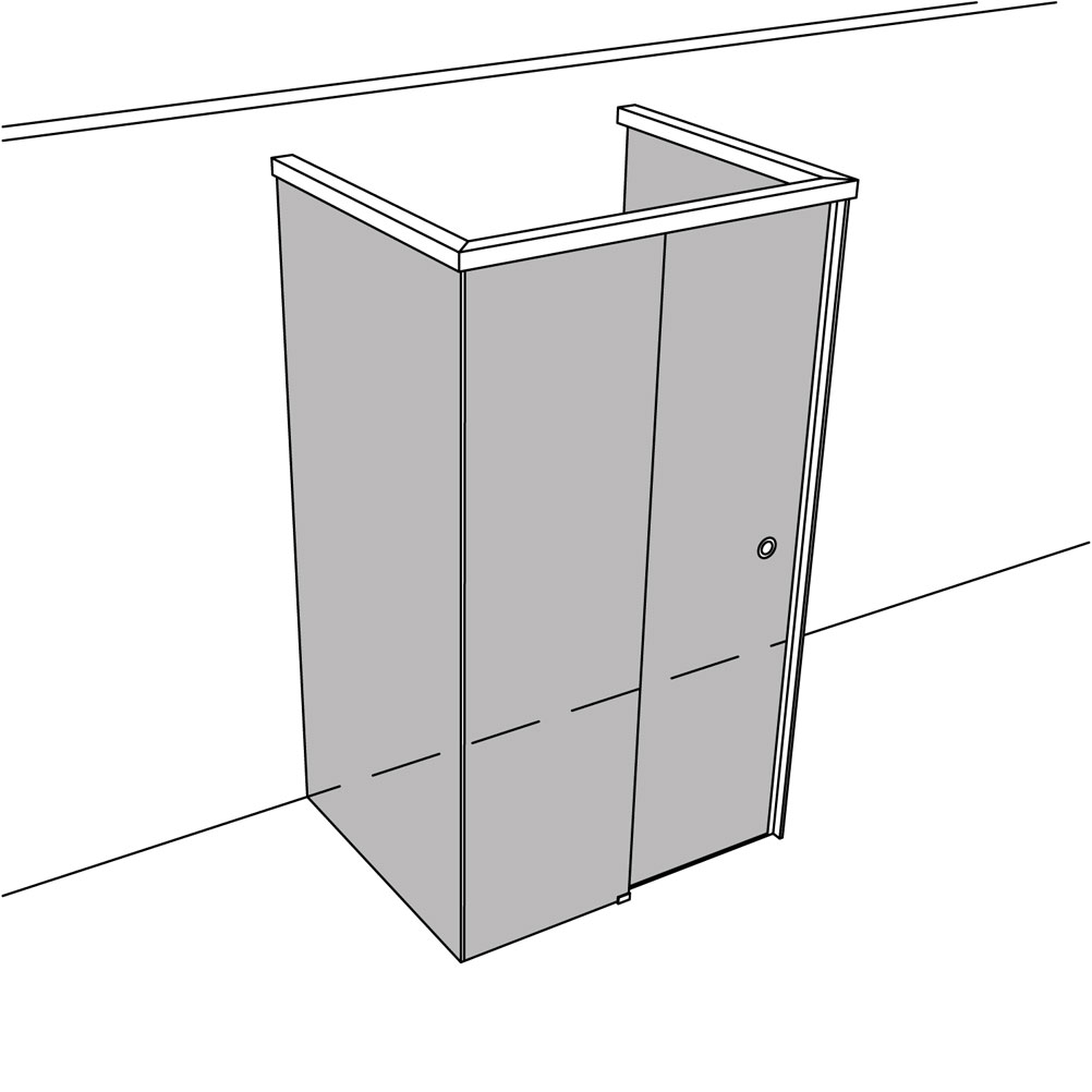 Artikelbild 1 des Artikels “Dusche Viereck Wandanbau unikat 131 UN131SOFT “