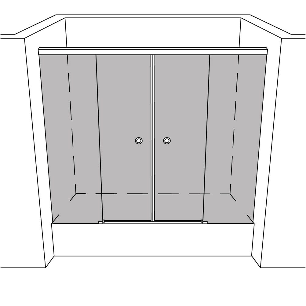 Artikelbild 1 des Artikels “Dusche Badewannenaufsatz unikat 150 UN150SOFT “
