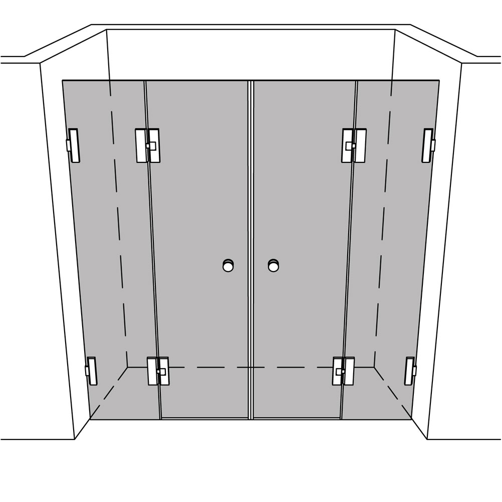 Artikelbild 1 des Artikels “Dusche Nische unikat 230 DS15 UN230DS15 “