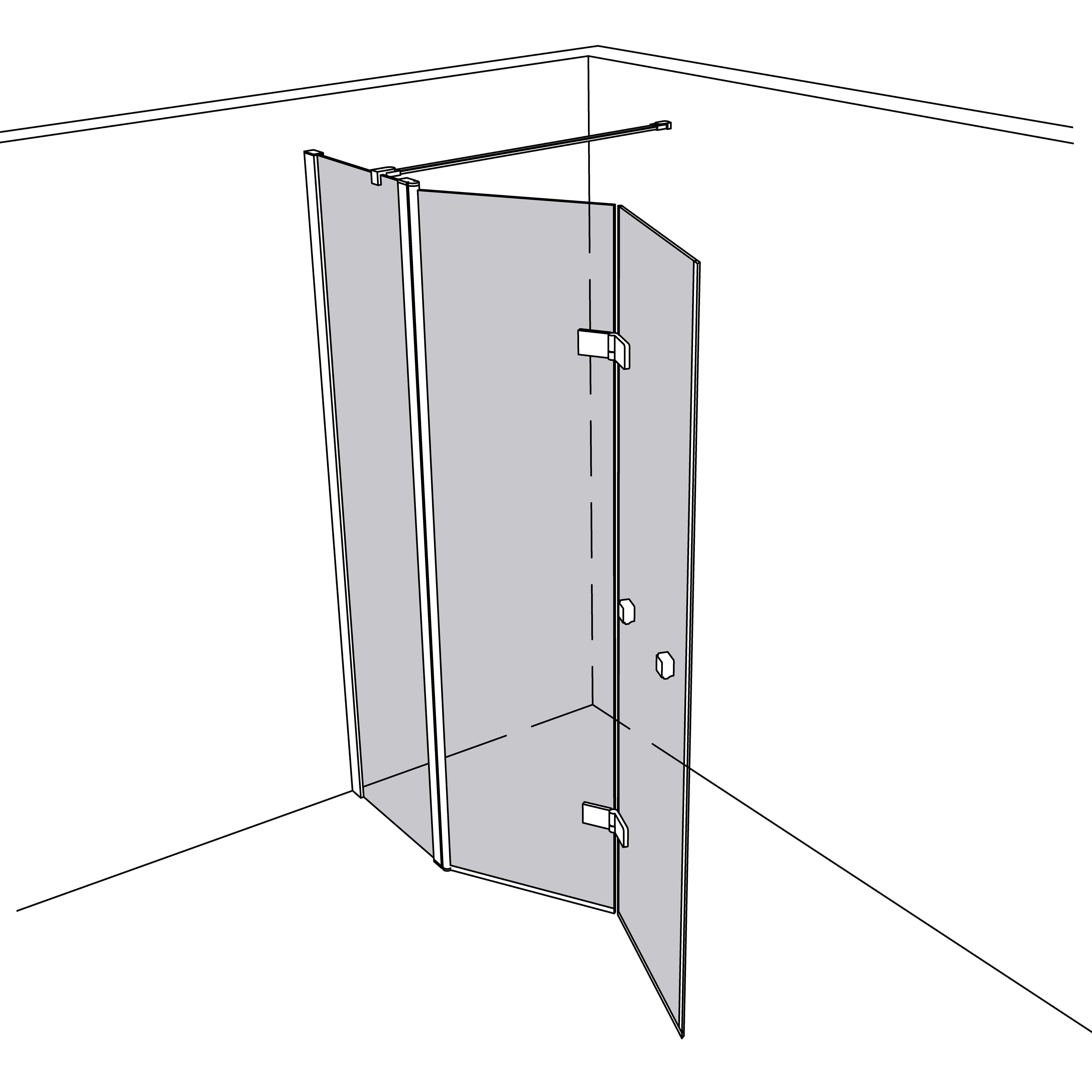 Artikelbild 1 des Artikels “Dusche Walk In teilgerahmt TGR916 “