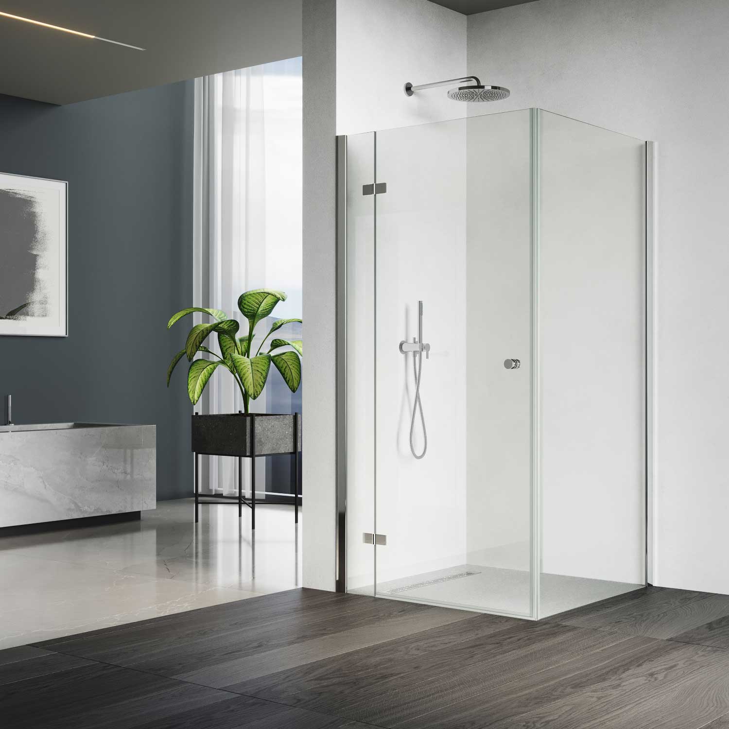 Artikelbild 1 des Artikels “Dusche Eckeinbau Viereck unilight 260 lift UL260LIFT “