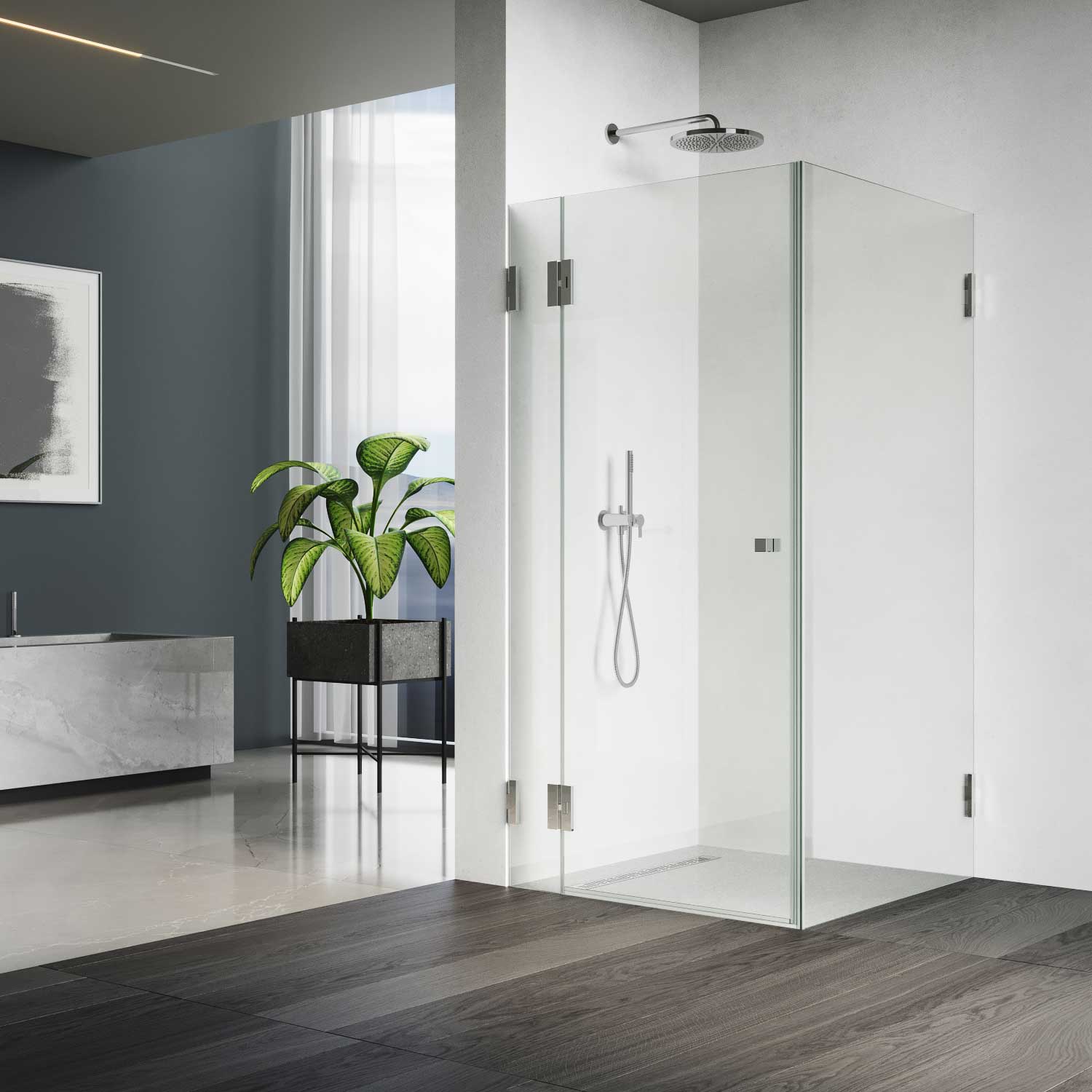 Artikelbild 1 des Artikels “Dusche Eckeinbau Viereck unikat 260 DS15 UN260DS15 “