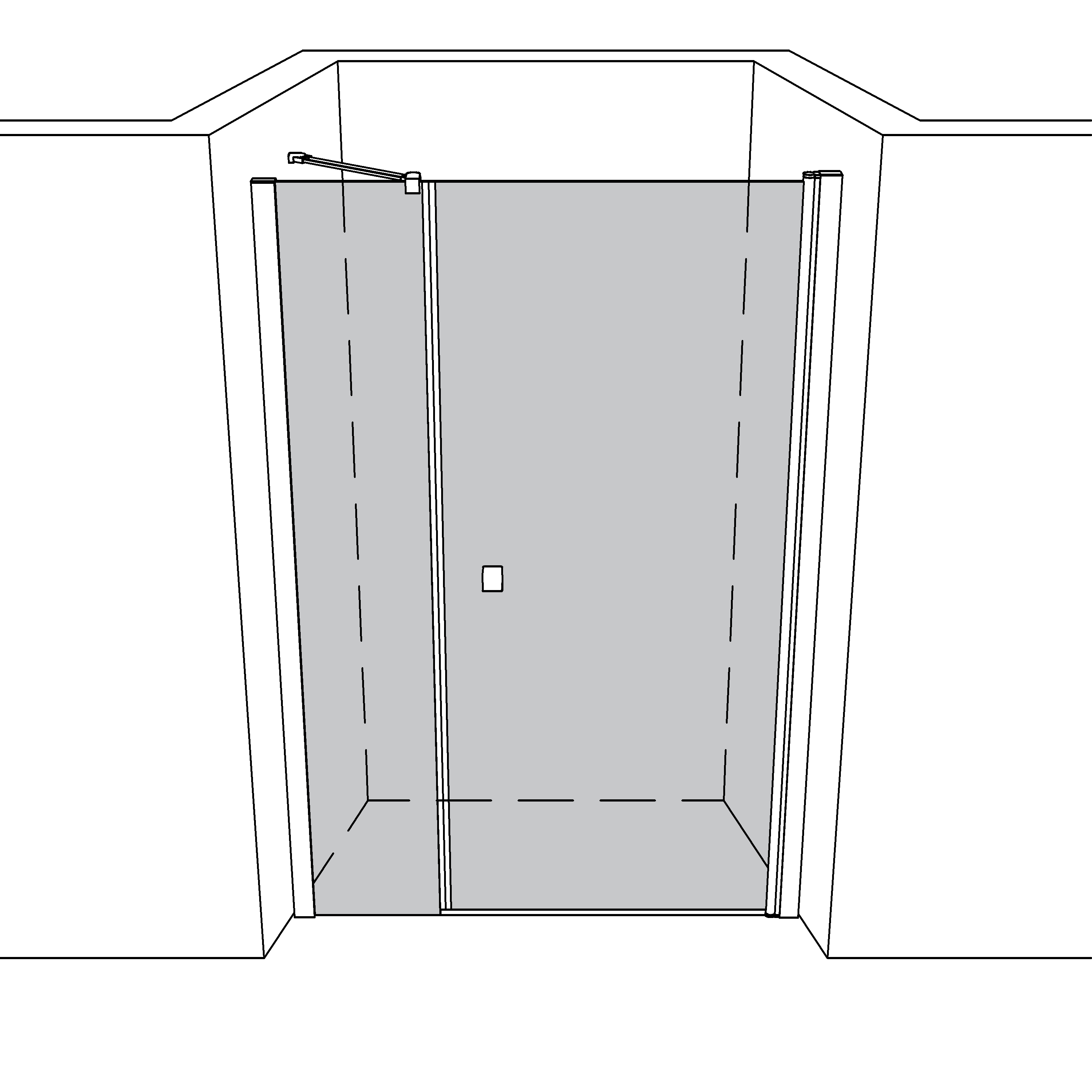 Artikelbild 1 des Artikels “Dusche Nische teilgerahmt TGR210 “