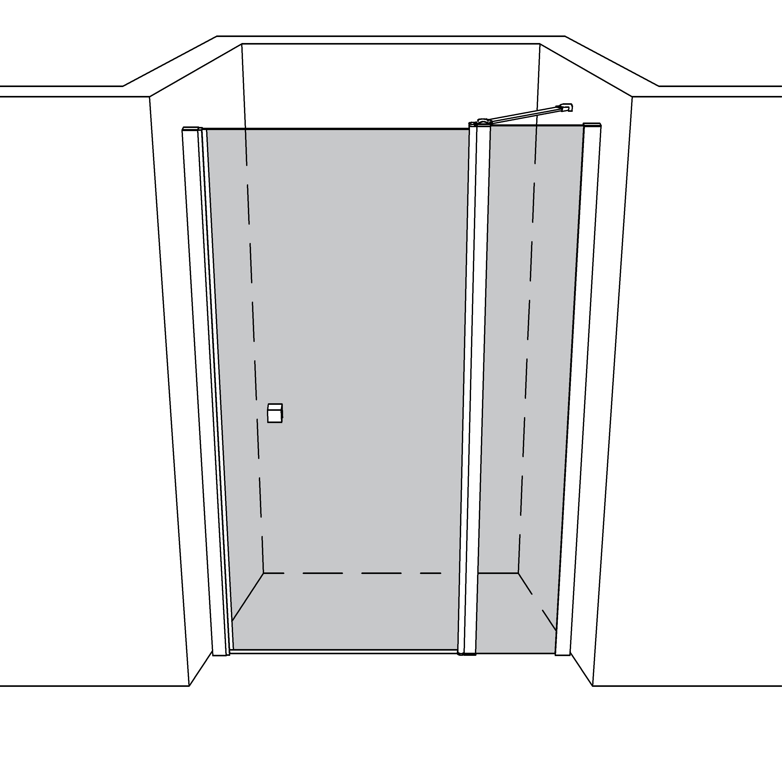 Artikelbild 1 des Artikels “Dusche Nische teilgerahmt TGR215 “