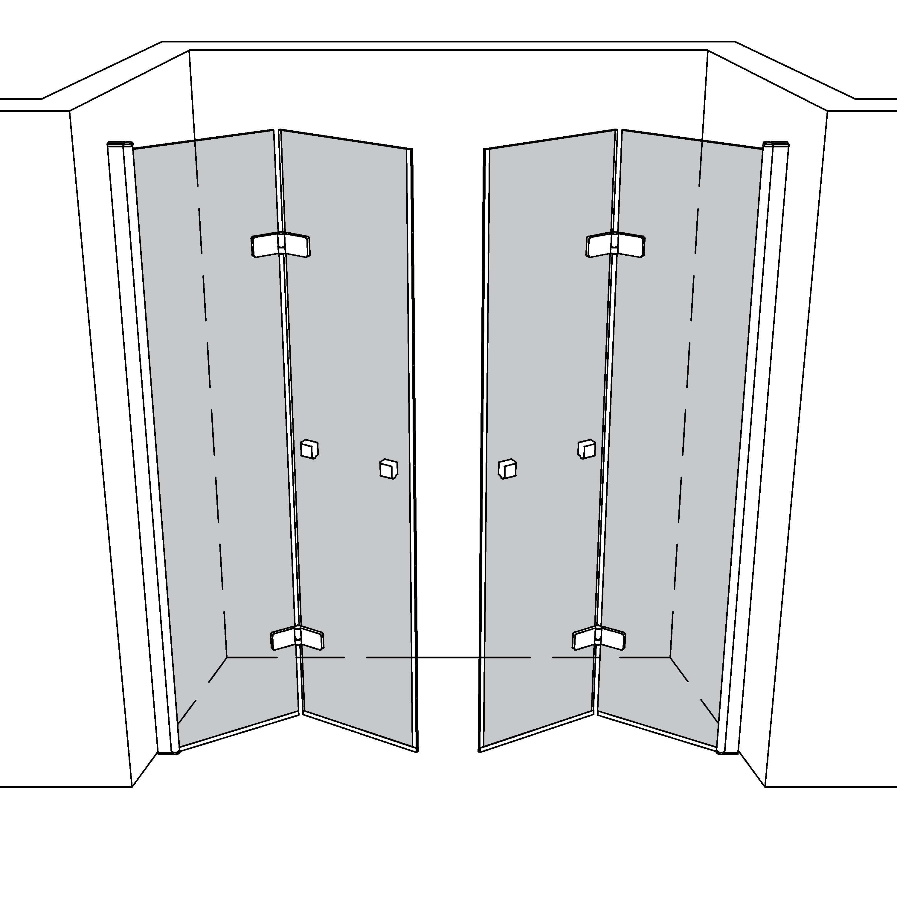 Artikelbild 1 des Artikels “Dusche Nische teilgerahmt TGR294 “