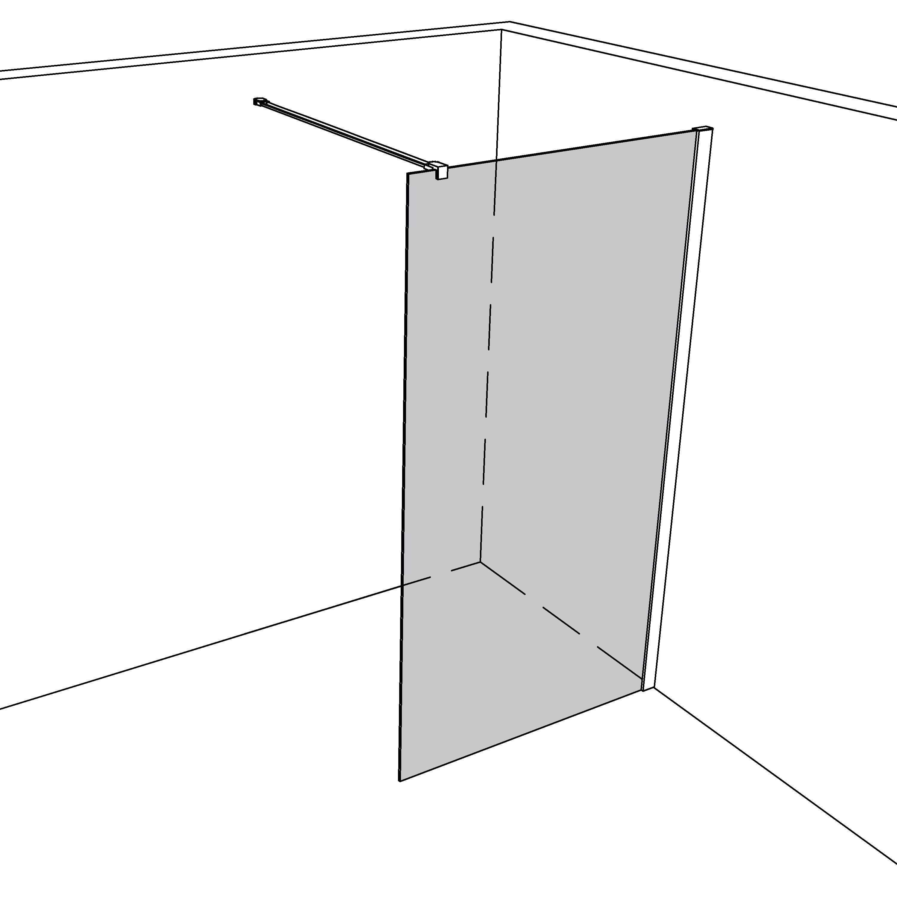 Artikelbild 1 des Artikels “Dusche Walk In teilgerahmt TGR999 “
